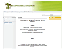 Tablet Screenshot of kentuckypreventionnetwork.org